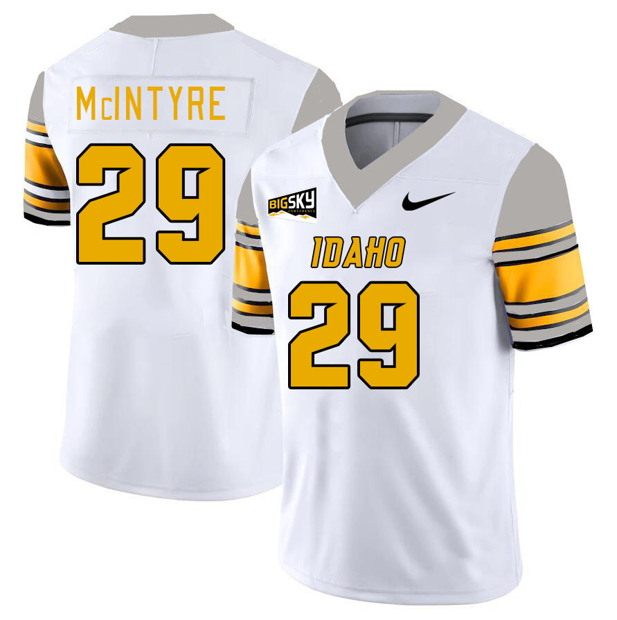 Men-Youth #29 Isaiah McIntyre Idaho Vandals 2023 College Football Jerseys Stitched-White